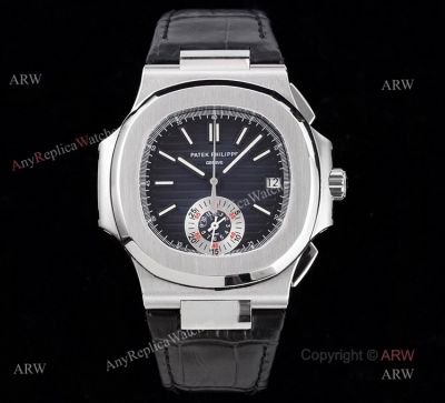 3K Factory V2 Patek Philippe Nautilus Stainless Steel Dark Blue Dial Luxury Replica Watches